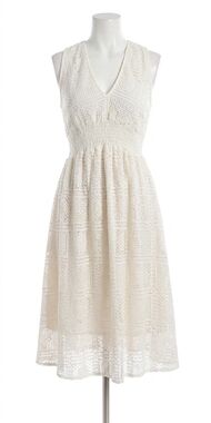 NEW GIGI MODA pizzo mini dress in beige